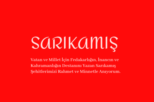 Sarıkamış Şehitleri Mesajları