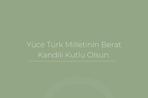 Berat Kandili Kutlama Sözleri